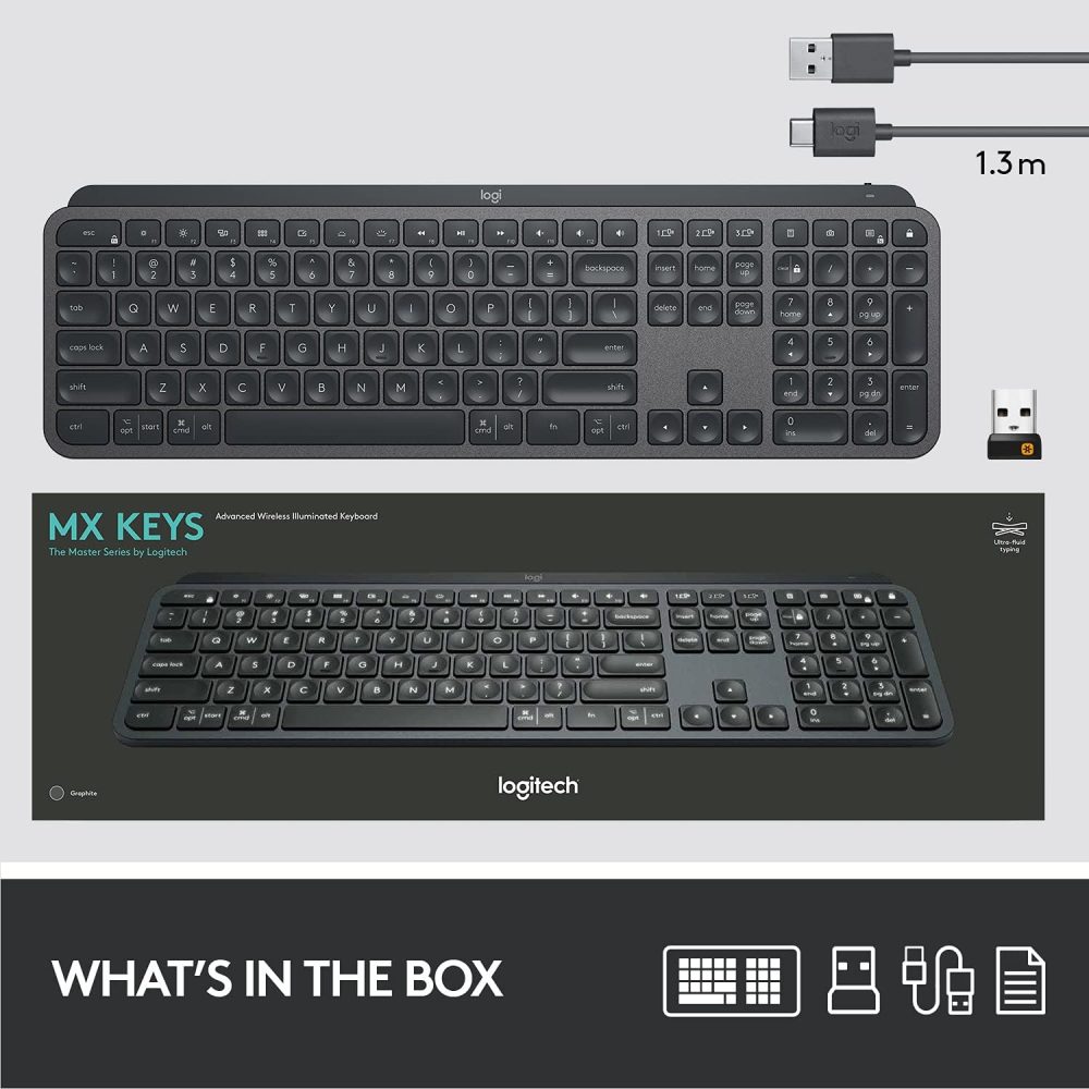 Logitech MX Keys Illuminated Wireless Keyboard